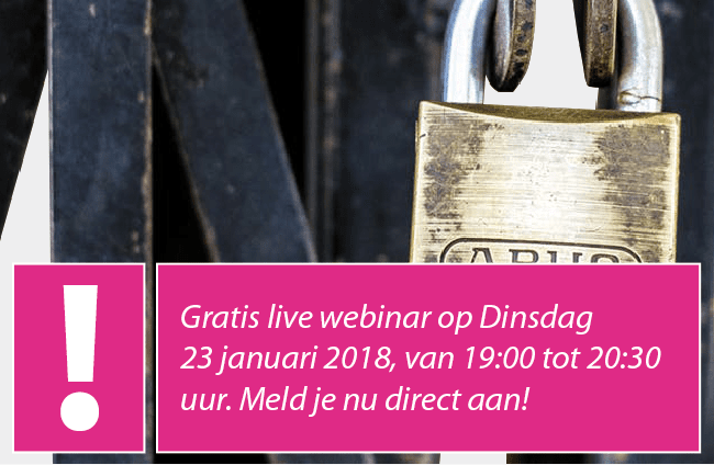GDPR DEEL II – Gratis live webinar om u te helpen met het voorbereiden op de wetgeving