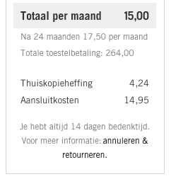 De bezoekers wijzen op het herroepingsrecht is verplicht (Screenshot Ben.nl)