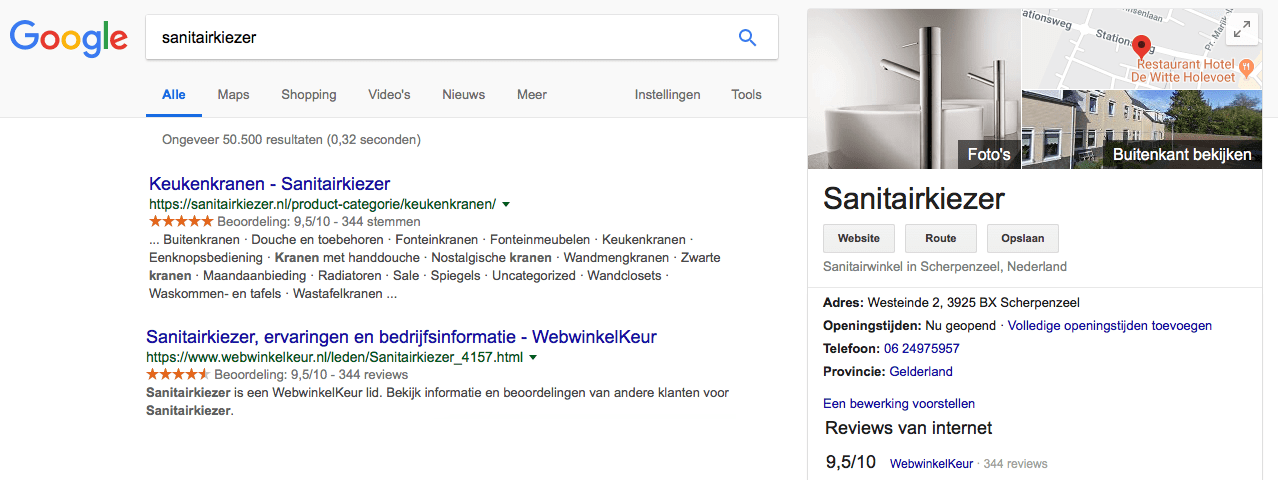 Reviews in Google Business