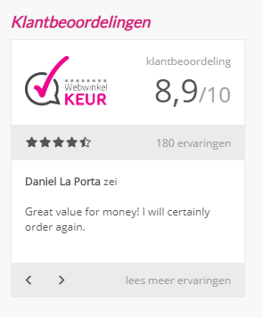 webwinkelkeur reviews widget